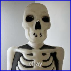 Vintage Halloween RIP Tombstone Skeleton Headstone Blow Mold Empire Works Flaws Vintage Halloween RIP Tombstone Skeleton Headstone Blow Mold Empire Works Flaws