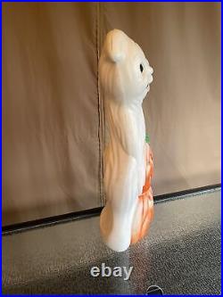 Vintage Happy Ghost With Pumpkins Blow Mold Halloween Yard Decor From 90's