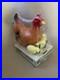 Vintage Hen and Chicks Plastic Blow Mold Lawn Ornament Union Products Inc New