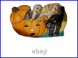 Vintage JOL Halloween Plastic Vaccuform Blow Mold Flatback Plaque Star Band Co