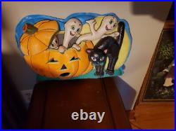 Vintage JOL Halloween Plastic Vaccuform Blow Mold Flatback Plaque Star Band Co