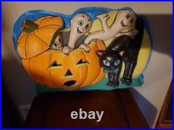Vintage JOL Halloween Plastic Vaccuform Blow Mold Flatback Plaque Star Band Co