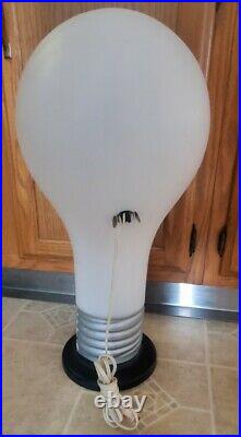 Vintage Large 22 Lightbulb Shaped Blow Mold Lamp Light Plastic
