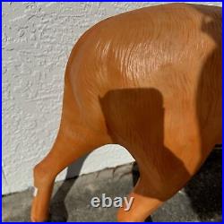 Vintage Large Santa's Best Lighted Reindeer Blow Mold Rare Christmas Retro