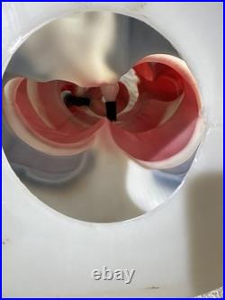 Vintage Light Up Blow Mold Waving Santa Christmas General Foam Plastics 40