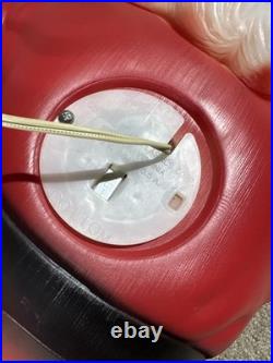 Vintage Light Up Blow Mold Waving Santa Christmas General Foam Plastics 40