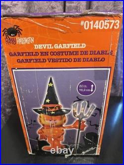 Vintage Light Up Devil Garfield 2.5ft Indoor Outdoor Decor Works Great New NOS
