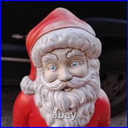 Vintage Lighted Santa Christmas Blow Mold 38 Grand Venture with Light Not Tested