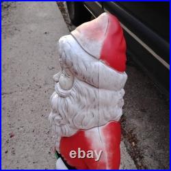Vintage Lighted Santa Christmas Blow Mold 38 Grand Venture with Light Not Tested