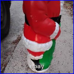 Vintage Lighted Santa Christmas Blow Mold 38 Grand Venture with Light Not Tested