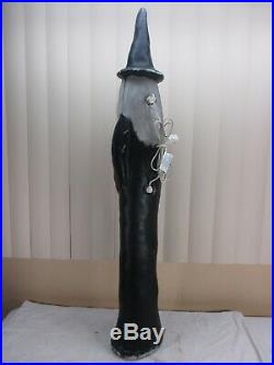 Vintage Lighted Skinny Witch Halloween Blow Mold Decor Don Featherstone Union 36