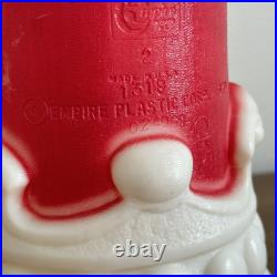 Vintage Lot 13 Empire Christmas Blow Molds Snowman Candle + Wall Hanger Santa