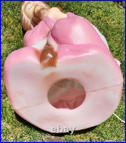 Vintage Mary Joseph Jesus 3 Piece Blow Mold Nativity Set Christmas Glow Plastic Vintage Mary Joseph Jesus 3 Piece Blow Mold Nativity Set Christmas Glow Plastic