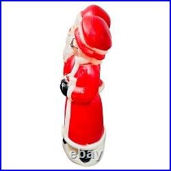 Vintage Mr & Mrs Clause Light Up Blow Mold Christmas Decoration 1978 Empire