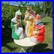 Vintage Nativity Wisemen 3 Kings Blow Mold Set General Foam Plastics