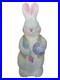 Vintage Painter Bunny Blow Mold Easter Egg Paintbrush Pastels 34 TPI 1994 Rare