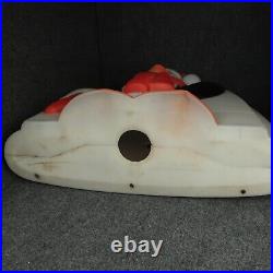 Vintage Penguin in Igloo Lighted Christmas Blow Mold General Foam plastics READ