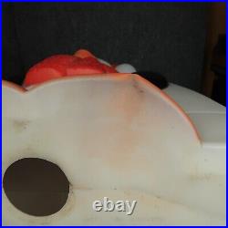 Vintage Penguin in Igloo Lighted Christmas Blow Mold General Foam plastics READ