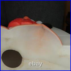 Vintage Penguin in Igloo Lighted Christmas Blow Mold General Foam plastics READ