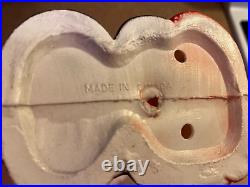 Vintage Plastic Blow Mold Christmas 14 13 12 12 Santa Claus 4 Lot Table Top