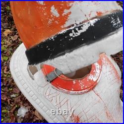 Vintage Poloron Christmas Santa Claus Sleigh Reindeer Blow Mold 34