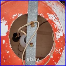 Vintage Poloron Christmas Santa Claus Sleigh Reindeer Blow Mold 34