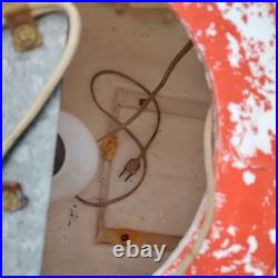 Vintage Poloron Christmas Santa Claus Sleigh Reindeer Blow Mold 34