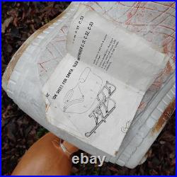 Vintage Poloron Christmas Santa Claus Sleigh Reindeer Blow Mold 34