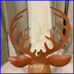 Vintage Poloron Christmas Santa Claus Sleigh Reindeer Blow Mold 36