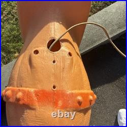 Vintage Poloron Christmas Santa Claus Sleigh Reindeer Blow Mold 36