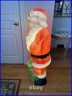 Vintage Poloron Whispering SANTA CLAUS 47 Christmas Blow Mold Gift Whisper