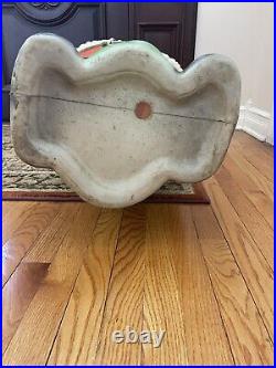 Vintage Poloron Whispering SANTA CLAUS 47 Christmas Blow Mold Gift Whisper
