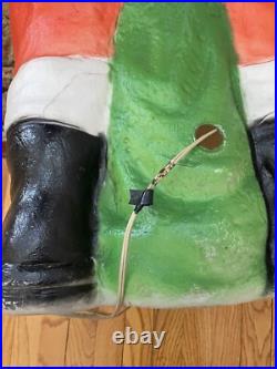 Vintage Poloron Whispering SANTA CLAUS 47 Christmas Blow Mold Gift Whisper