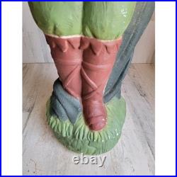 Vintage RARE drummer boy blow mold Xmas nativity scene lawn Shepherd