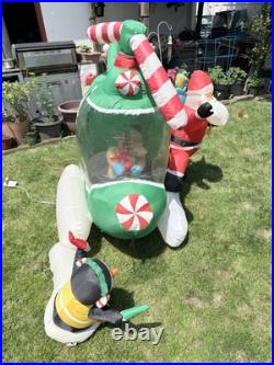 Vintage Rare Gemmy Airblown Inflatable Santa & Helicopter Reindeer Penguin Gifts