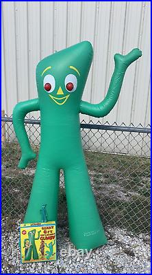 Vintage Rare Giant 6ft Gumby no 7368 Inflatable 1986 Imperial Toy Co (EY)