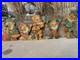 Vintage Rare Lawn Pixie Elves U Build 1950 Christmas Workshop Elves FULL SET