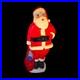 Vintage Santa Claus Blow Mold Light Up 5ft Plastic Christmas Yard Decoration