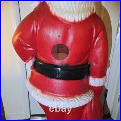 Vintage Santa Claus Blow Mold Light Up 5ft Plastic Christmas Yard Decoration