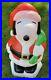 Vintage Santa Snoopy Lighted Christmas Blow Mold Lawn Decor Santa’s Best 32