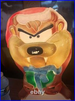 Vintage Santa's Best Christmas Looney Tunes Taz Tasmainian Devil Santa Blow Mold