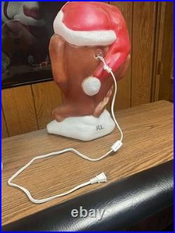 Vintage Santa's Best Christmas Looney Tunes Taz Tasmainian Devil Santa Blow Mold