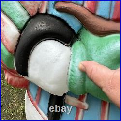 Vintage Santa's Best Frosty The Snowman Lighted Christmas Blow Mold 43 Damage