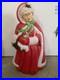 Vintage Santa’s Best MRS CLAUS 40 Lighted Blow Mold Christmas WITH Orig. Glasses