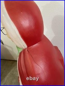 Vintage Santa's Best MRS CLAUS 40 Lighted Blow Mold Christmas WITH Orig. Glasses