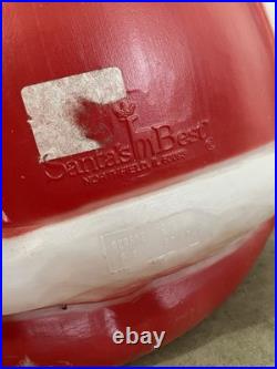 Vintage Santa's Best MRS CLAUS 40 Lighted Blow Mold Christmas WITH Orig. Glasses