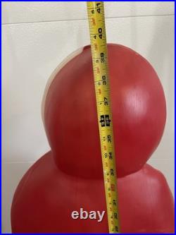 Vintage Santa's Best MRS CLAUS 40 Lighted Blow Mold Christmas WITH Orig. Glasses