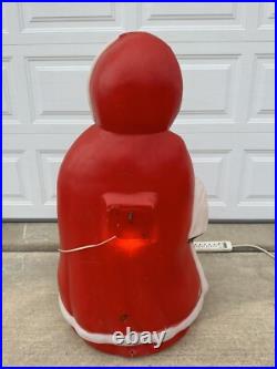 Vintage Santa's Best MRS. CLAUS 40 Lighted Blow Mold Christmas Yard Decor