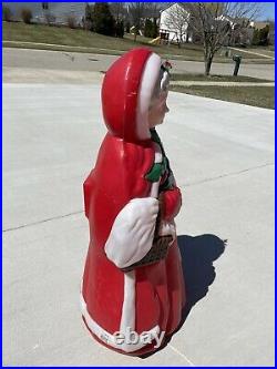 Vintage Santa's Best, MRS. CLAUS 40 Lighted Blow Mold Christmas Yard Decor