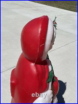 Vintage Santa's Best, MRS. CLAUS 40 Lighted Blow Mold Christmas Yard Decor